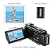 4K Camcorder Ultra-HD 48.0MP Digital Video Camera IR Night Vision Camcorders with Wifi External Microphone Wide Angle Lens and Lens Hood