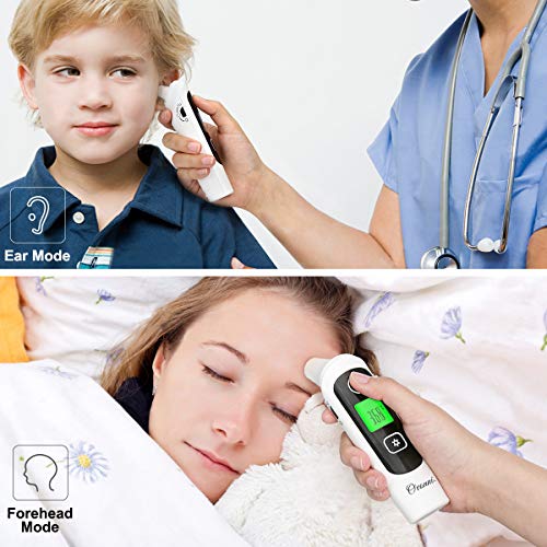 Baby Infrared Thermometer, Ovonni Digital Accurate Ear and Forehead Fever Thermometer for Baby, Kids and Adults, 32 Recall Memory and Optional Silent Mode, CE FDA Approved - Thumbnail 4