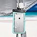 Titan 7 Foot Beach Umbrella with Sand Anchor | Tilting 2 Piece Design | Bundle Includes Cup Holder, 4 Prong Hanging Hook, Corkscrew Anchor, 2 Waterproof Phone Cases, and Carrying Bag