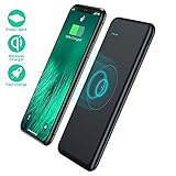 Wireless Portable Charger,TOVAOON 10000mAh Wireless Power Bank 37Wh QC 3.0 Fast Charger with Three Outputs External Battery Pack Compatible with Smartphone,iPhone,iPad,Samsung and More