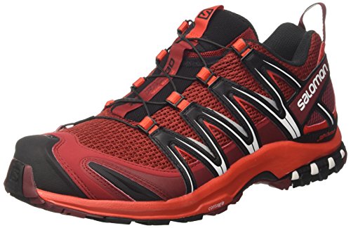 Salomon Men's XA Pro 3D Trail Running Shoe (9 D(M) US, Red Dalhia/Fiery Red/Black)