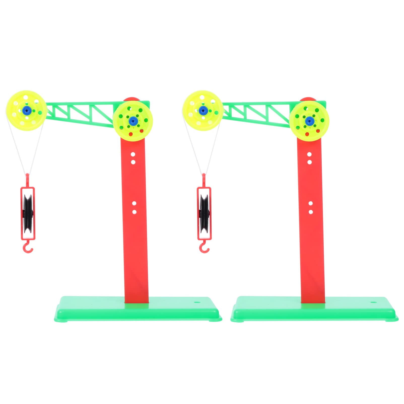 iplusmile 2pcs kids pulley system Toddler Construction Toy Pulley Experimental Equipment Educational Toy for Children Kids Random Color