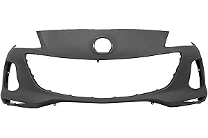 MBI AUTO - Primered Plastic, Front Bumper Cover Fascia for 2012 2013 Mazda 3 2.0L & 2.5L Sedan & Hatchback, MA1000235