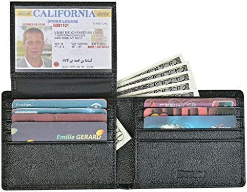 RFID Blocking Stylish Leather Wallet for Men Credit Card Protector