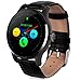 GBlife K88H Bluetooth Smart Watch with Heart Rate Monitor Wristwatch for iOS and Android (Black)