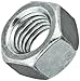 Steel Small Pattern Machine Screw Hex Nut, Zinc Plated Finish, #4-40 Thread Size, 3/16
