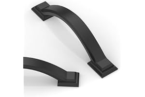 Asimerdeco 10 Pack Matte Black Cabinet Pulls 3 Inch(76mm) Kitchen Cabinet Handles Solid Zinc Alloy Cabinet Hardware Drawer Pu