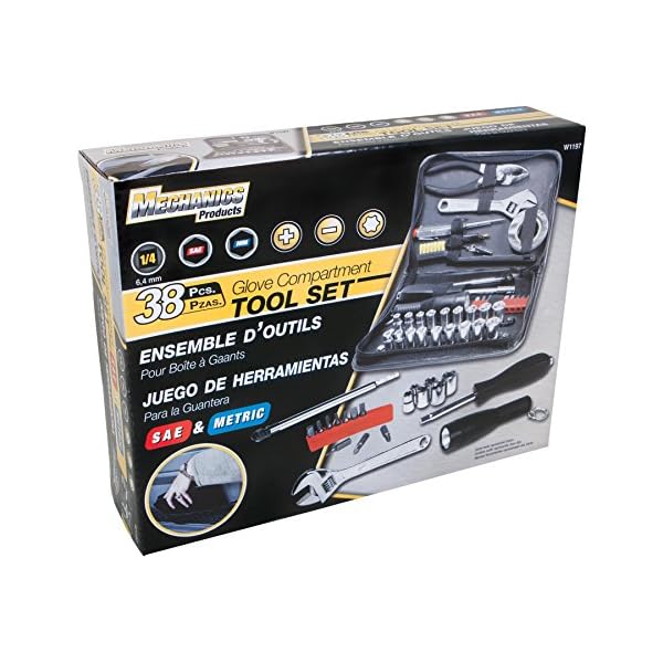 Performance Tool W1197 38 Piece Compact Tool Set with Zipper Case