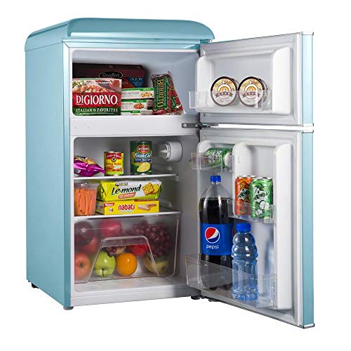 1 Galanz+Light+Blue+Retro+Fridge
