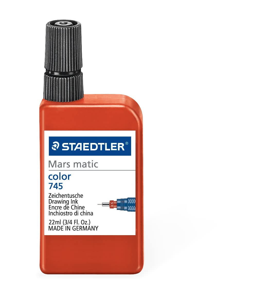 Staedtler Mars Matic 745-3 Drawing Ink 22 ml 745 red