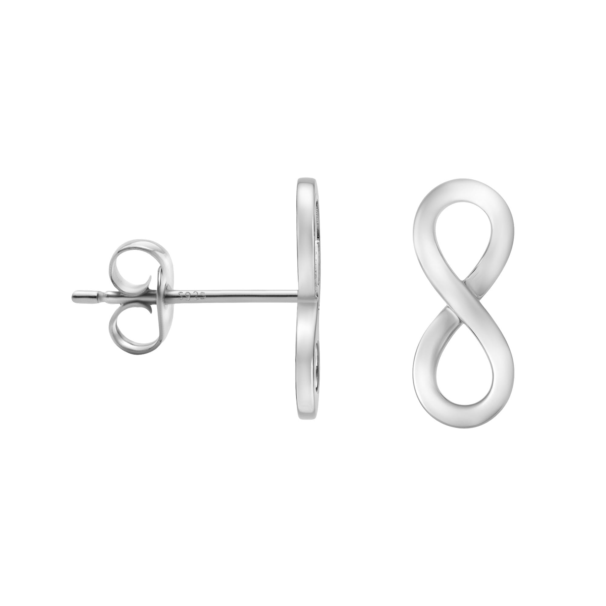 SOFIA MILANI - Women's Earrings 925 Silver - With Zirconia Stones - Infinity Stud Earring - E0145