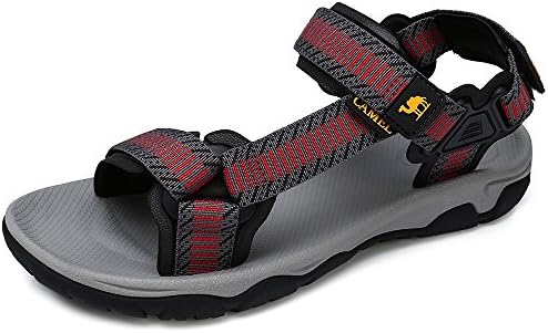 Mens Summer Strap Open Toe Sandals Athletic Casual Beach Sandals for Sport Walking Hiking