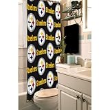 Pittsburgh Steelers Fabric Shower Curtain