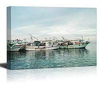Canvas Wall Art Fisherman Canvas Prints Home Artwork Decoration for Living Room,Bedroom - 12x18 inches
