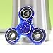 Tri-Hand Spinner & Fidget Toy for Relieving ADHD, Anxiety, Boredom and Adult Children (Star Blue)