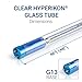 Hyperikon T8 4 Foot LED Tube, 40 Watt Replacement (18W) Glass T10 T12 Light Bulbs, 5000K, Clear, Single Ended Ballast Bypass, Direct Wire, UL, DLC, 24 Pack