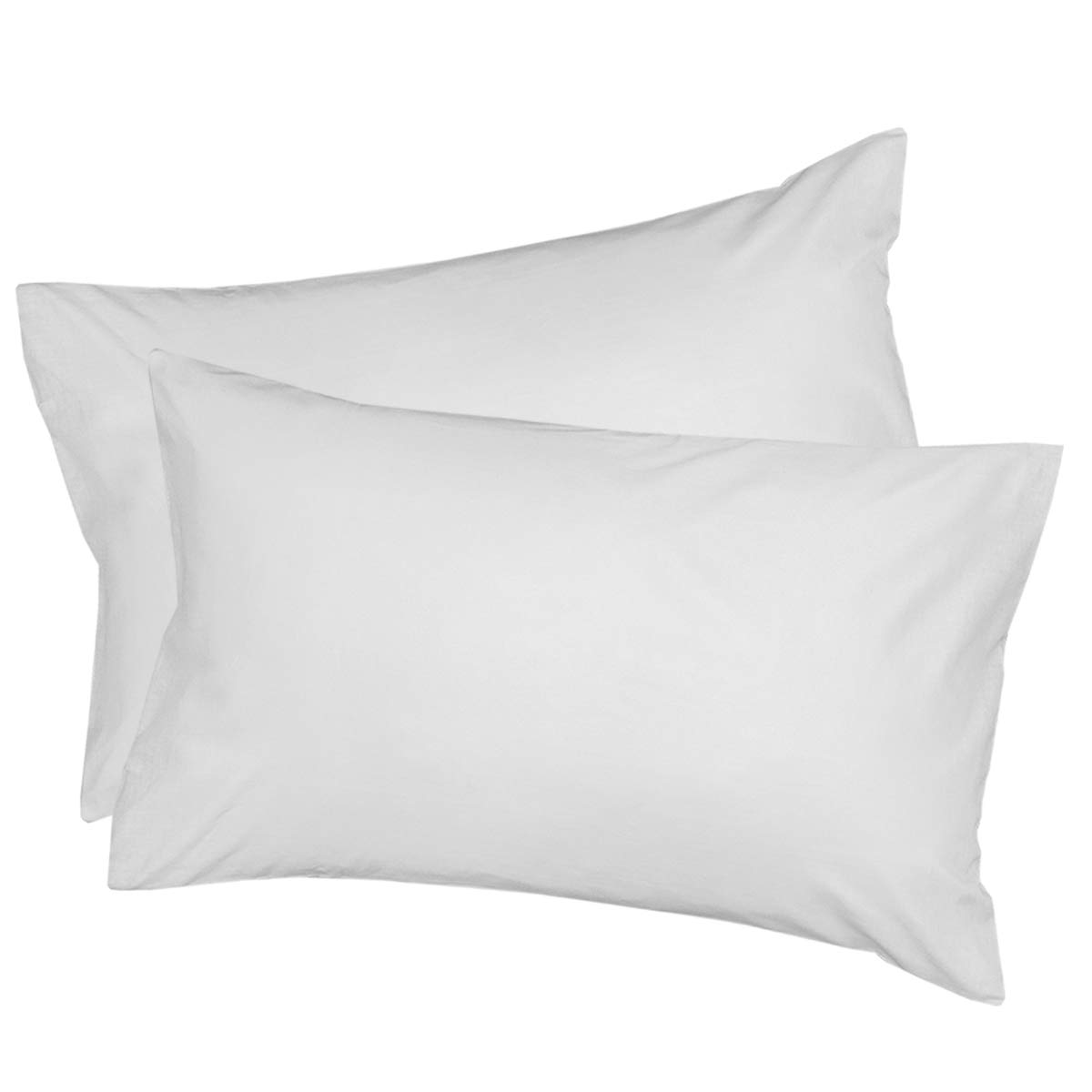 300 Thread Count 100% Pure Egyptian Cotton Pillowcases (White, Pair Of Pillowcase)