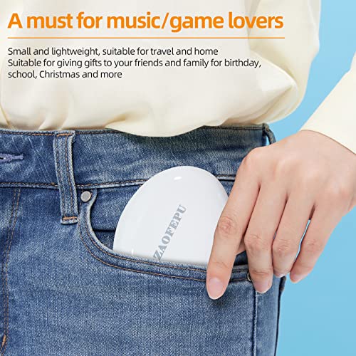 ZAOFEPU Wireless Earbuds TWS100, Bluetooth 5.2 Touch Control True Wireless Bluetooth Earphones with Hi-Fi Stereo Audio, in-Ear Deep Bass Built-in Headphones, One Click to Switch 5 EQ Modes (White)