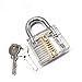 5Pcs Locks Transparent Visible Cutaway Practice Kit Padlock Door Lock Pick Training Skill For Locksmith Beginner