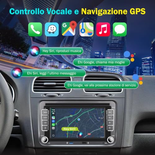 [Plug & Play Without Modifications] Professional Car Radio Specialized VW 7 Inch IPS Linux Wireless Carplay & Android Car for Golf 5 6 Passat Jetta Caddy Polo CC Tiguan EOS Touran T5
