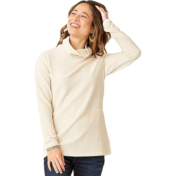 Carve Designs Women's Westport Tunic Sweatshirt - Cozy Quarter Zip With Kangaroo Pocket - View #9