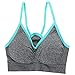 AKAMC Women's Cross Back Sport Bras,Adjustable Straps Padded Criss Cross Cropped Bras for Yoga Workout Fitness