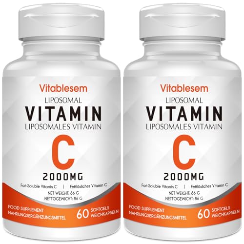 Liposomale Vitamin C Kapseln 2000 mg, 2er Pack