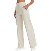 Liuetssory Women's Wide Leg Yoga Pants with Pockets High Waist Workout Pants Buttery Soft Lounge Pants Casual Gym Pilates