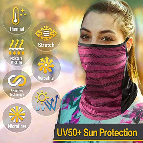 DOMEI Men Neck Gaiter Balaclavas (Red)