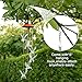 IMAGE Solar Wind Chimes Warm White Hummingbird Chimes Mobile LED Wind Chimes for Mother Home Garden Decor Patio Yard Lawn