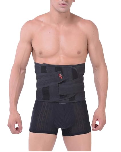 Runyue Bauchbinde für Männer Sport Taillen Trainings Korsetts Gürtel Fitnessgürtel