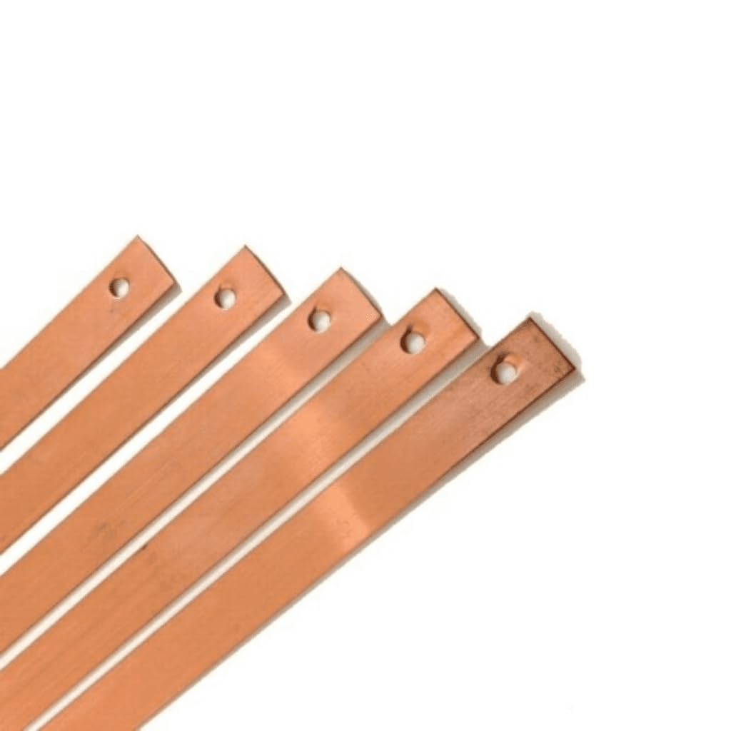 Copper Slate Roofing Straps 150mm x 0.7mm Pack 5 Copper Tingles Roofing Slate Straps Roof Repair Stone Strip