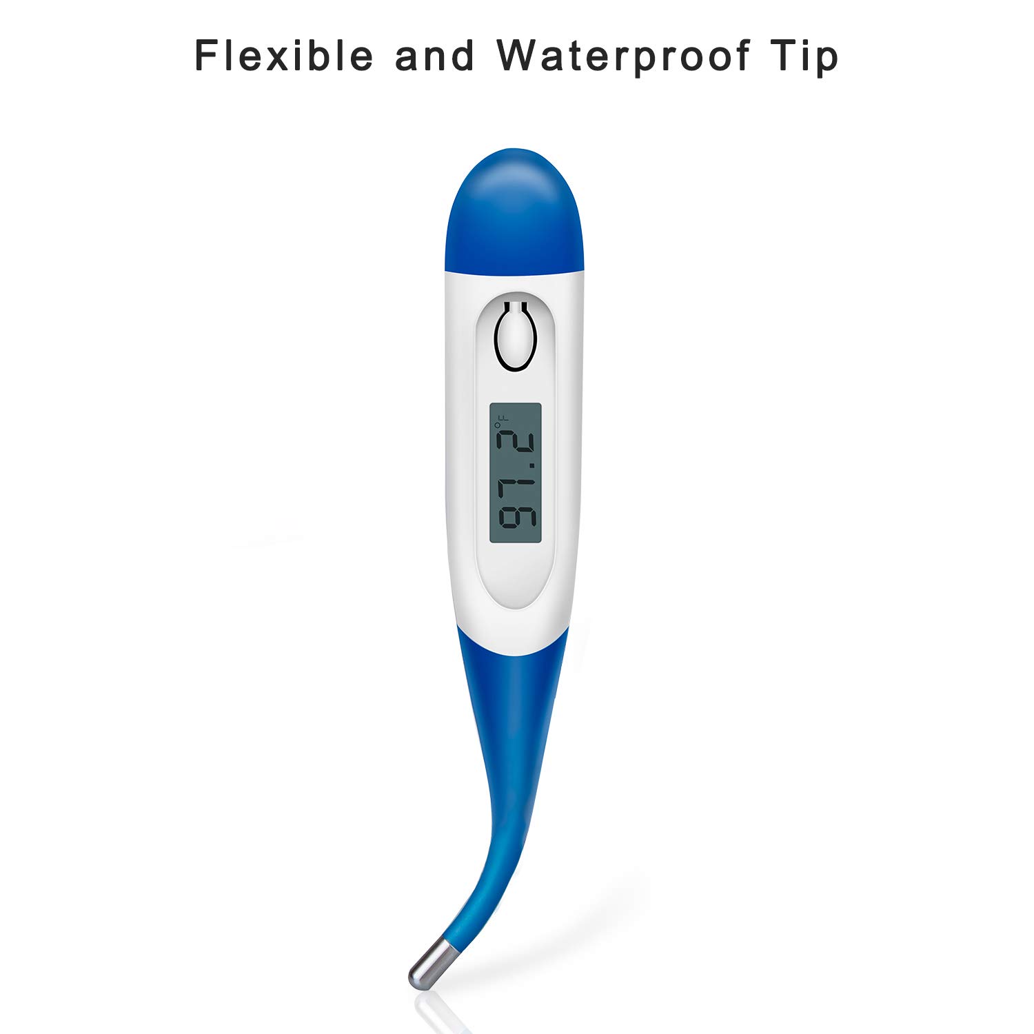 HOMCA Digital Medical Thermometer for Adult - Accurate Fast Read Oral Thermometer Fever Indicator Rectal Thermometer with Flexible Waterproof Tip: Industrial & Scientific