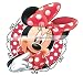10 Inch MINNIE MOUSE Red BOW Mickey Removable Wall Decal Sticker Art Disney Home Decor 8 1/2 inches wide by 10 1/4 inches tall