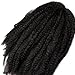 Pack of 3 Afro Kinky Marley 18 inch Braids Hair Extensions Synthetic Twist Crochet Braiding Hair
