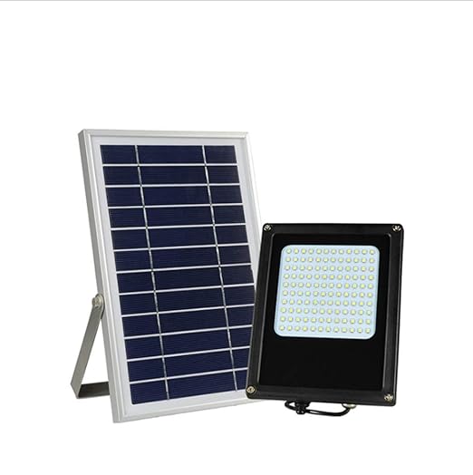 WFTD Luz Solar De Inundación, 120 LED Seguridad Exterior Pared Luz ...