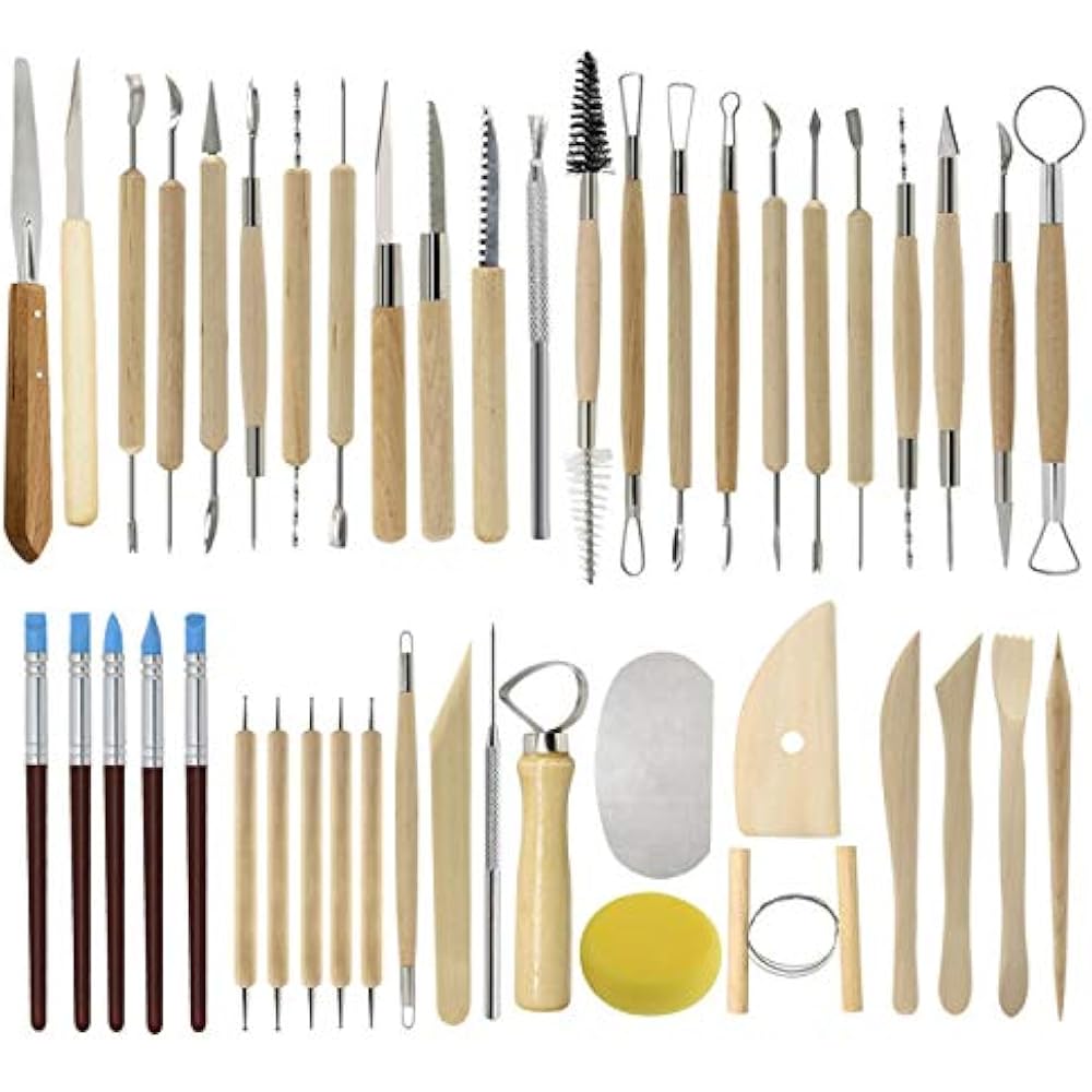 Ceramic Clay Tools, 45PCS Pottery Sculpting Set For Beginners