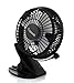 Topwell 5-Inch 360 Degree Rotation Clip-on USB Fan - Black
