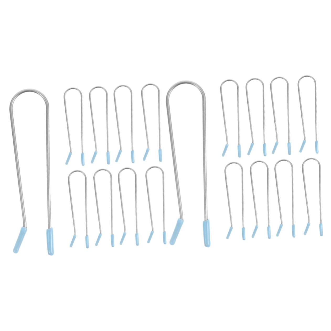 FRCOLOR 40pcs Hair Curlers No Heat Replacement Clips Perm Rollers Clips Wire Jaws for Wet Hair Styling