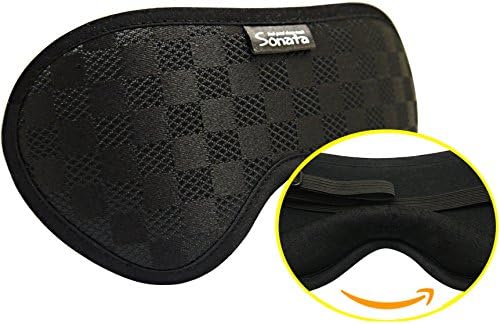 Sleep Mask Eye Mask Black Blindfold for Sleeping - Comfortable Strap Contoured Night Eye Cover Lightweight Best Eyeshade for Women Men