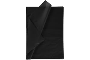 RUSPEPA Gift Wrapping Tissue Paper - Black Tissue Paper for Gift Wrap, Art Crafts, DIY, Pack Bags, Birthday, Wedding and More - 19.5 x 27.5 inches - 25 Sheets