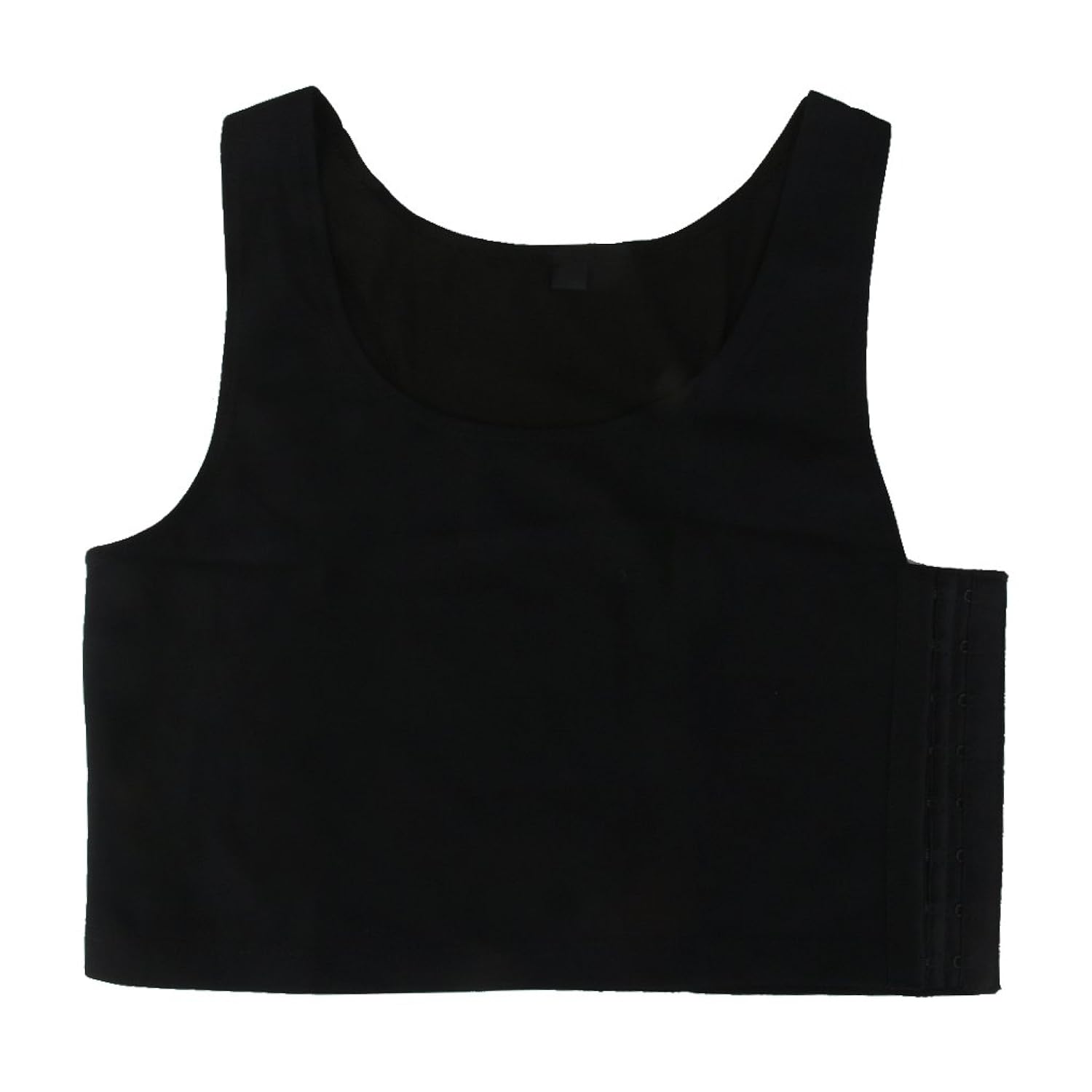 imported tomboy breathable buckle short chest breast binder tank top vest bla