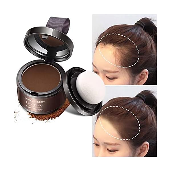 Hairline-Powder-shadow-powder-Thin-Hair-Powder-Hair-Root-Dye-Touch-Up-hair-powder-modified-powder-forehead-filling-powder-hairline-shadow-makeup-waterproof-root-cover-up-instant-cover-4g-brown Hairline Powder shadow powder Thin Hair Powder Hair Root Dye Touch Up hair powder modified powder forehead filling…