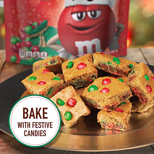 M&M's Milk Chocolate Red & Green Christmas Candy, Great for Holiday Baking, 38 Oz