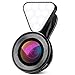 Phone Camera Lenses, GoerTek 3 Adjustable Brightness Fill Light, 120 Degree Wide Angle, 15X Macro Lens, Clip-on Cell Phone/Pad Camera lens Kit for IOS/Android Smartphones and Tablets (Black)