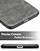 SALAWAT for iPhone 7 Plus Case for iPhone 8 Plus Case Shockproof Phone Case with Soft PU Leather Bumper Hard PC Hybrid Protection for Apple iPhone 7/8 Plus 5.5inch (Grey)