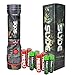 Nebo Slyde (CAMO) 250 Lumen LED flashlight/Worklight 6383 with 4 X EdisonBright AAA alkaline batteries. Dual light sources. Magnetic Base