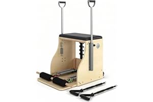 STSERT ZONE Pilates Chair, Split-Pedal Stability Combo Chair with Handles, Wunda Chair Pilates Machines for Home Use and Studio, 90% Assembled