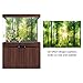 Aquarium Decor Background 3D Effect Fish Tank Poster PVC Adhesive Decor Sticker Paper Cling Decals Sunshine and Forest Style (122 x 50cm)thumb 3