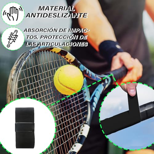 VXMBNB, Overgrip Tenis, Overgrip Padel de 12 Piezas, Absorbente del Sudor y Antideslizante, Apto para Tenis, Cricket y Otras Raquetas.